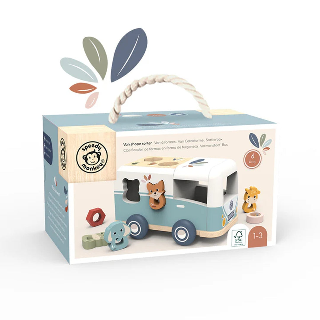 Speedy Monkey Shape Sorter Van from Speedy Monkey NZ stock babycity