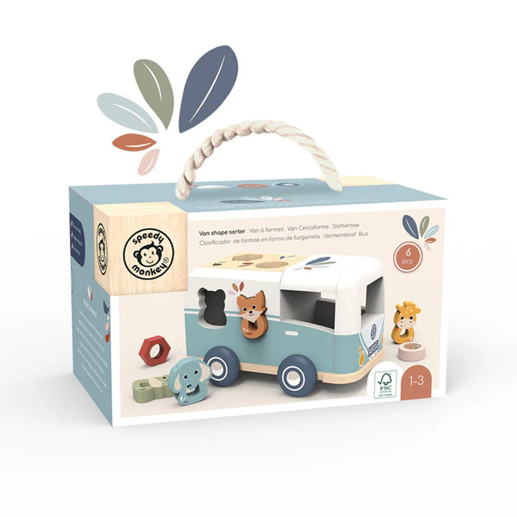 Speedy Monkey Shape Sorter Van from Speedy Monkey NZ stock babycity