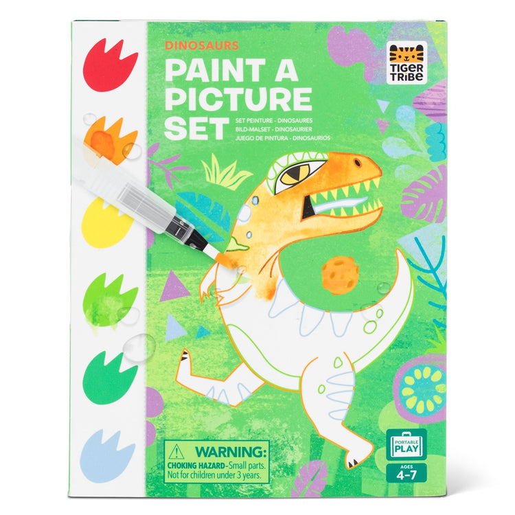 Tiger Tribe Paint A Picture Set - Dinosaurs from Tiger Tribe NZ stock babycity