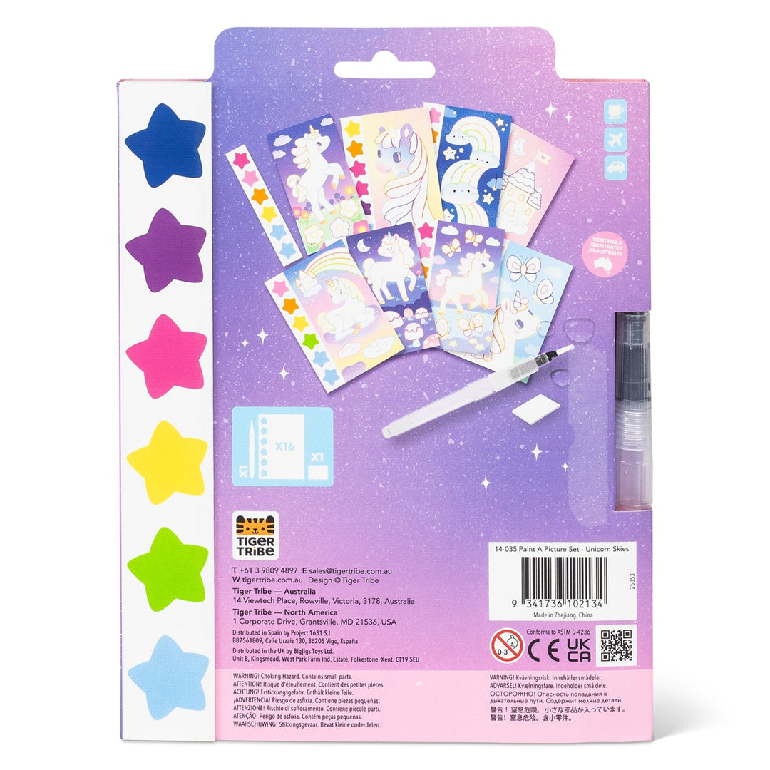 Tiger Tribe Paint A Picture Set - Unicorn Skies from Tiger Tribe NZ stock babycity