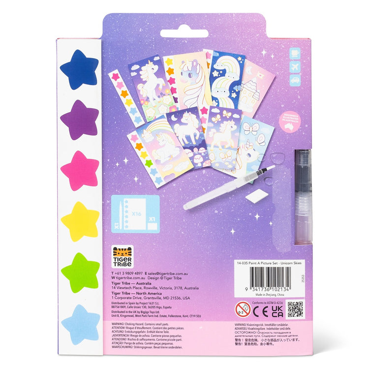 Tiger Tribe Paint A Picture Set - Unicorn Skies from Tiger Tribe NZ stock babycity