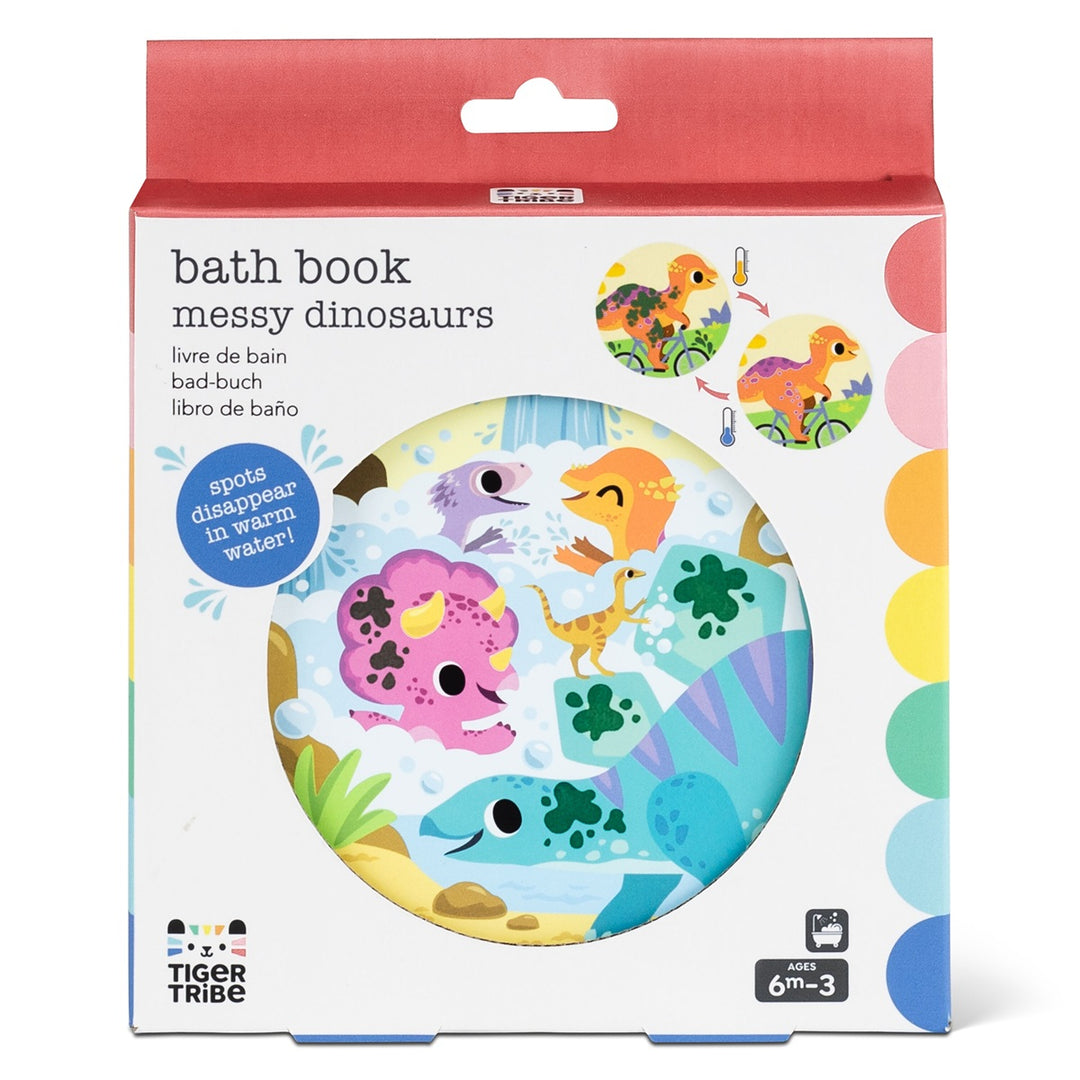 Tiger Tribe Bath Book - Messy Dinosaurs from Tiger Tribe NZ stock babycity