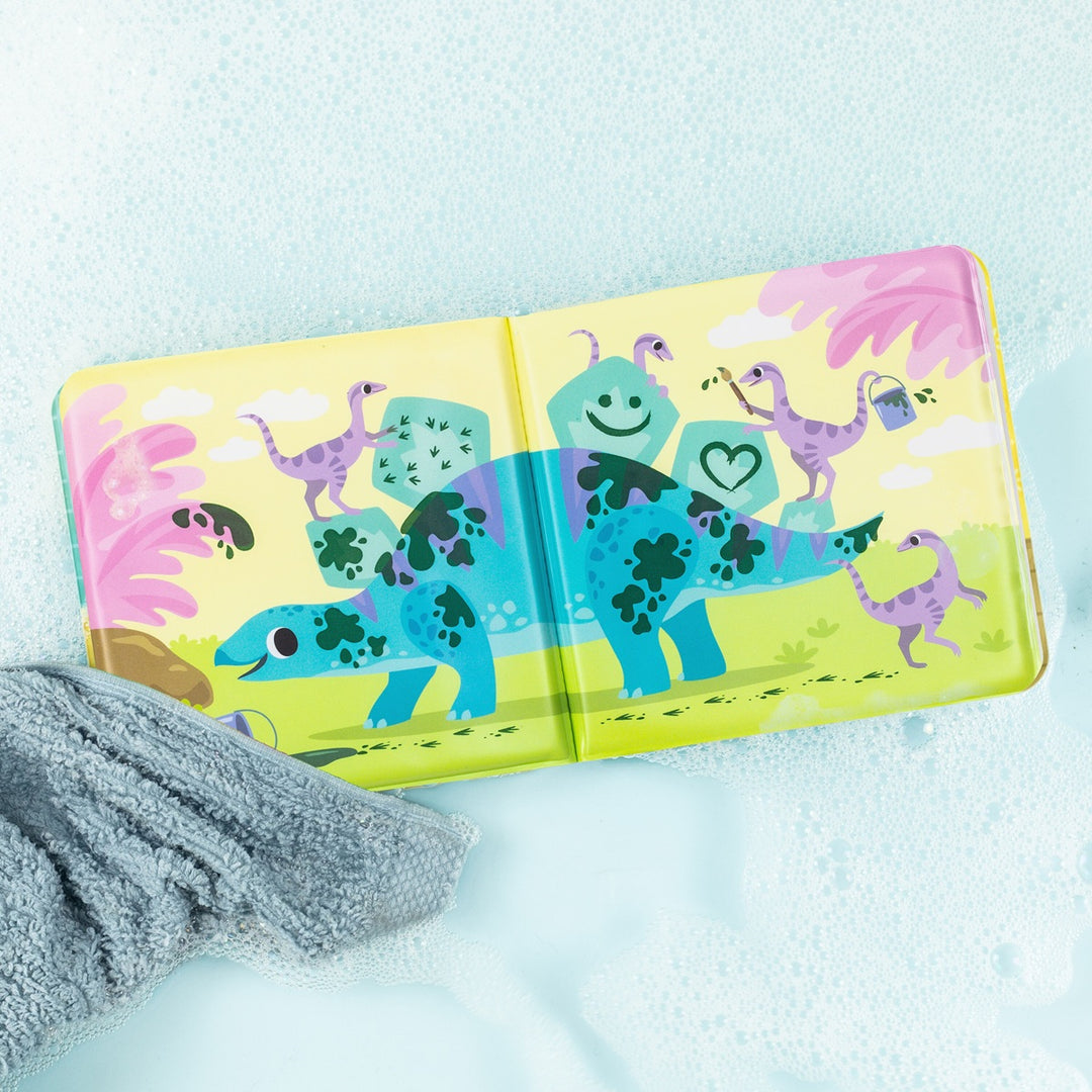Tiger Tribe Bath Book - Messy Dinosaurs from Tiger Tribe NZ stock babycity
