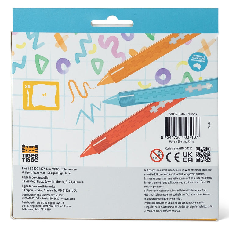 Tiger Tribe Bath Crayons from Tiger Tribe NZ stock babycity