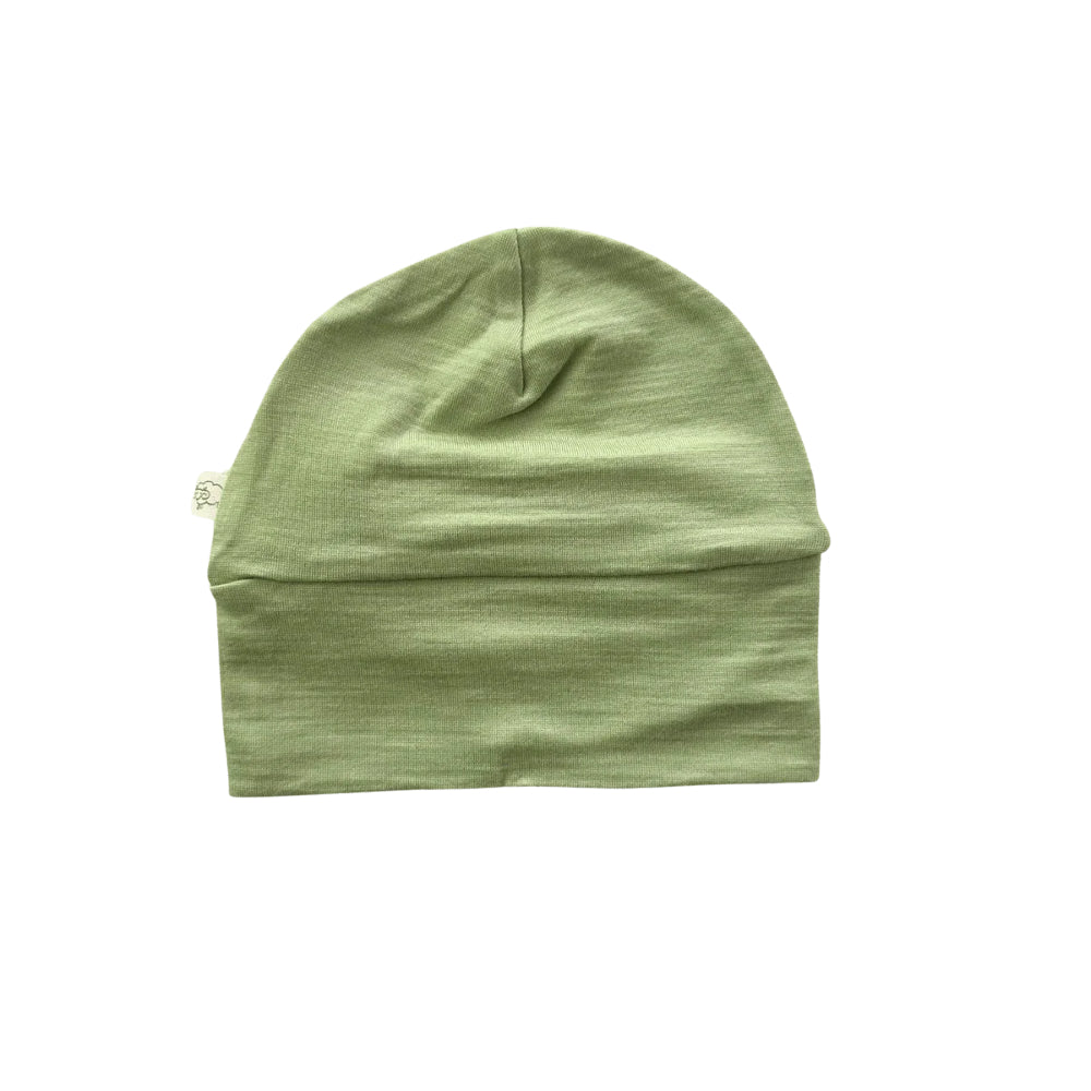 Mokopuna Merino Beanie pistachio from Mokopuna NZ stock babycity