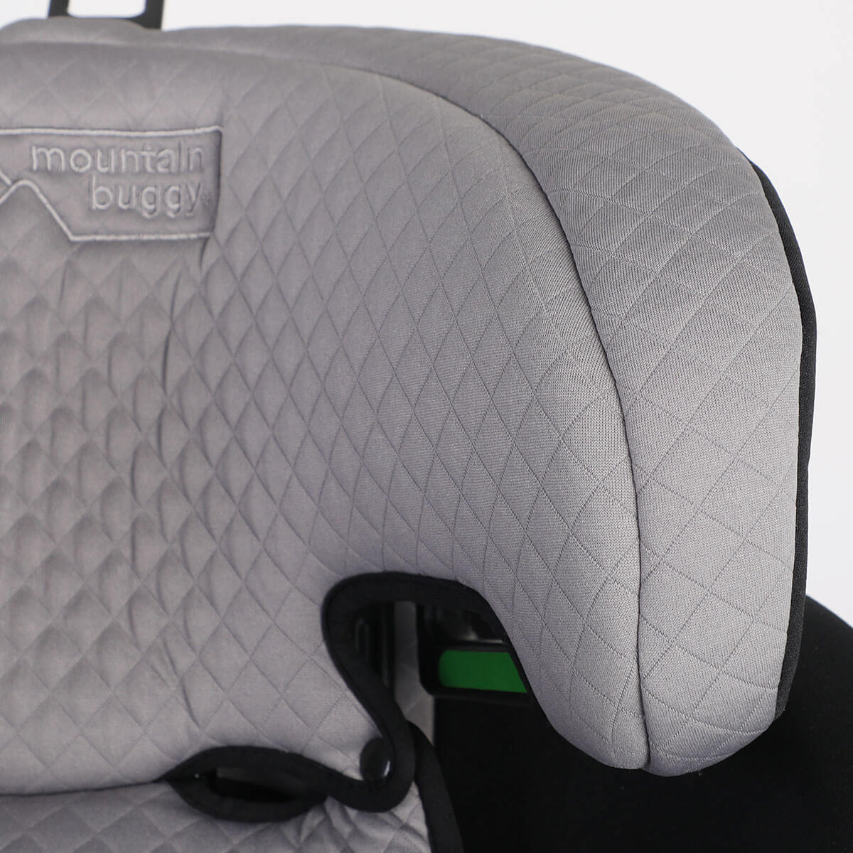 Mountain Buggy safe rotate i-size rotating car seat quilted fabric closeup