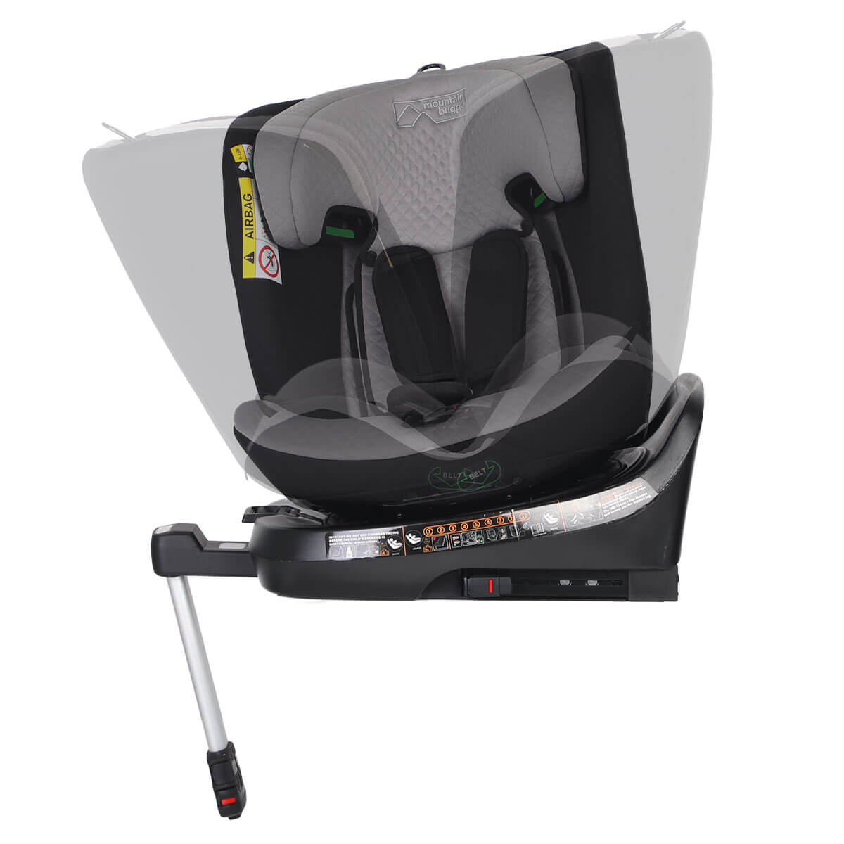 Mountain Buggy safe rotate i-size rotating car seat ghosted rotation