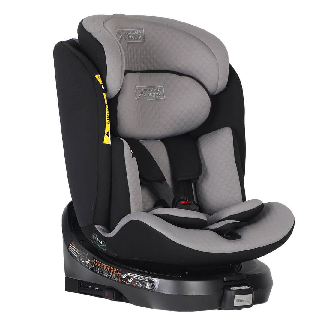 Mountain Buggy safe rotate i-size rotating car seat three quarter view