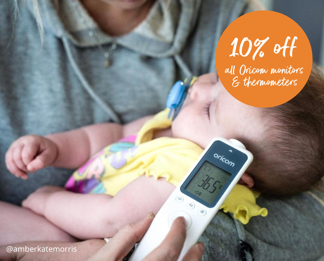 10% OFF all Oricom monitors & thermometers