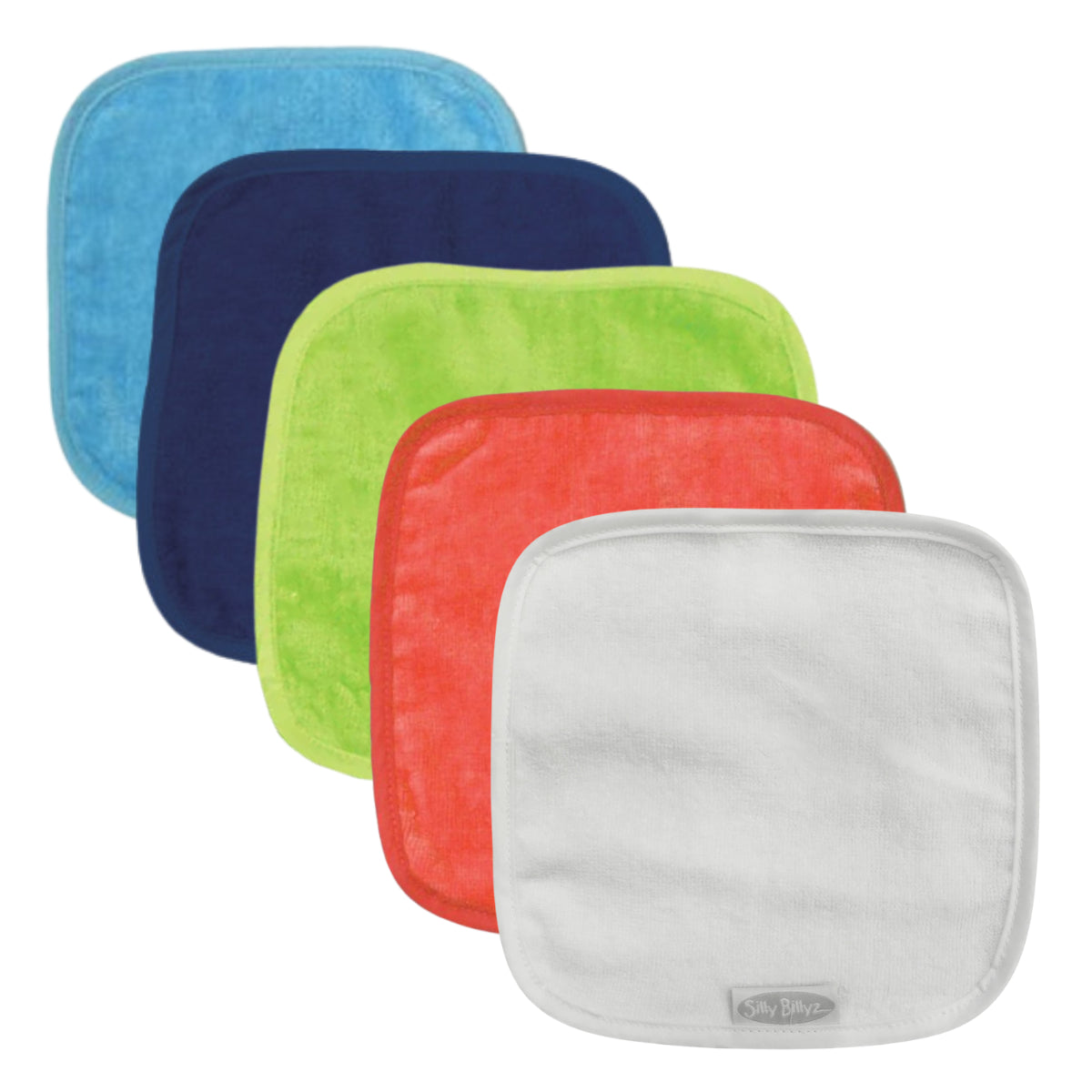 Silly Billyz Face Cloths - 5 Pack from Silly Billyz NZ stock babycity