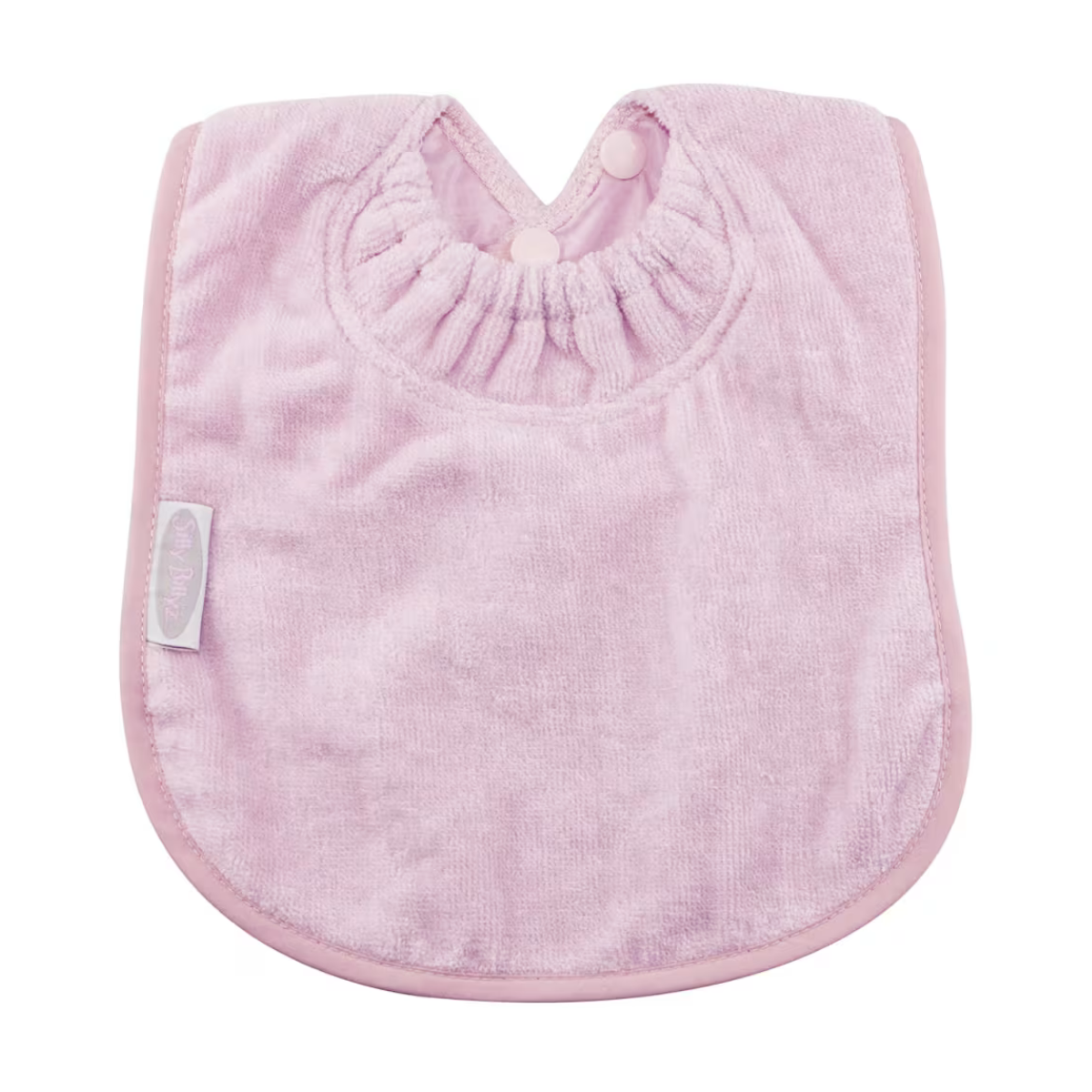Silly Billyz Towel Plain Large Bib Antique Pink from Silly Billyz NZ stock babycity