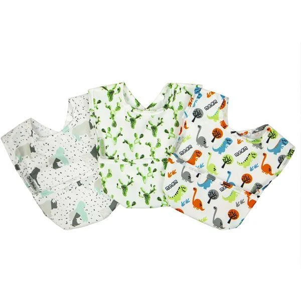 Silly Billyz Wipe Clean Pocket Bib - 3 Pack Blues from Silly Billyz NZ stock babycity