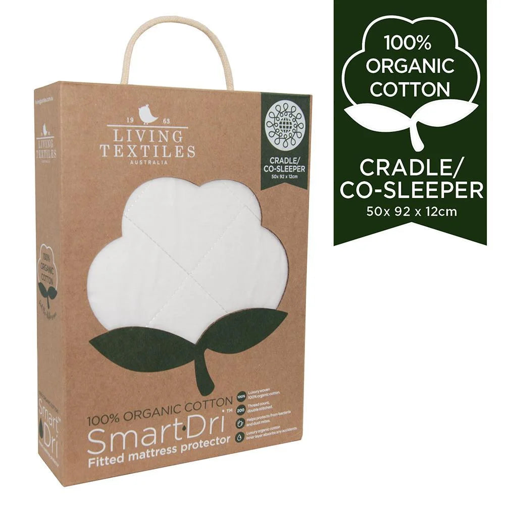 Smart-dri Organic Mattress Protector - Cradle/co-sleeper