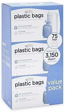 Ubbi Diaper Pail Plastic Bags 25 - 3 Pack