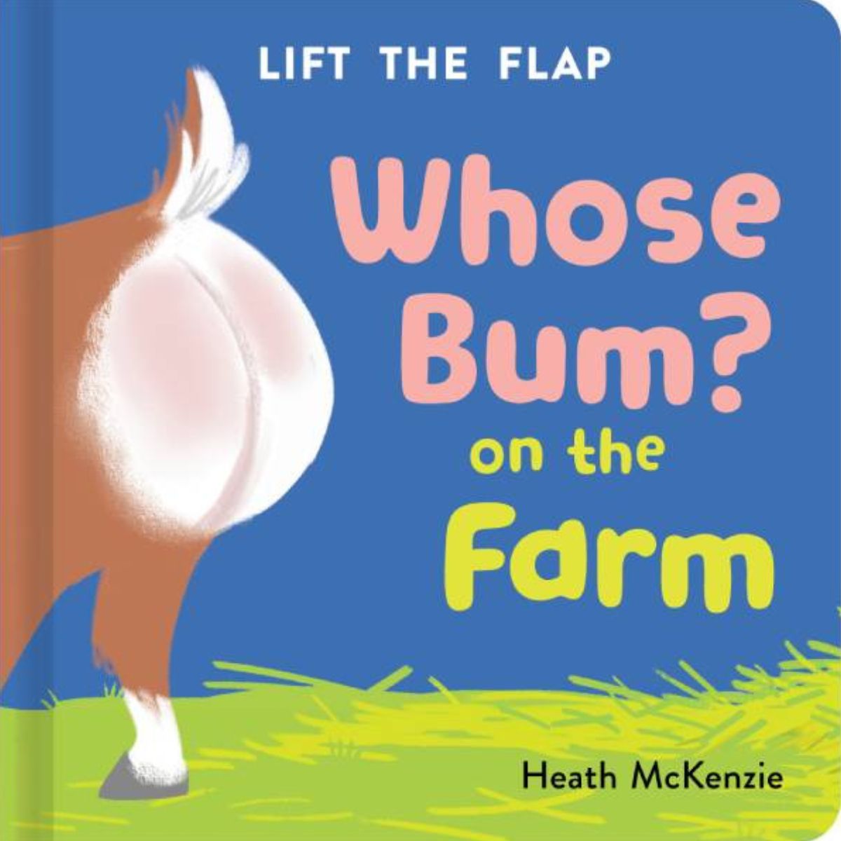 Whose Bum? On The Farm Book from Blue Duck Books NZ stock babycity