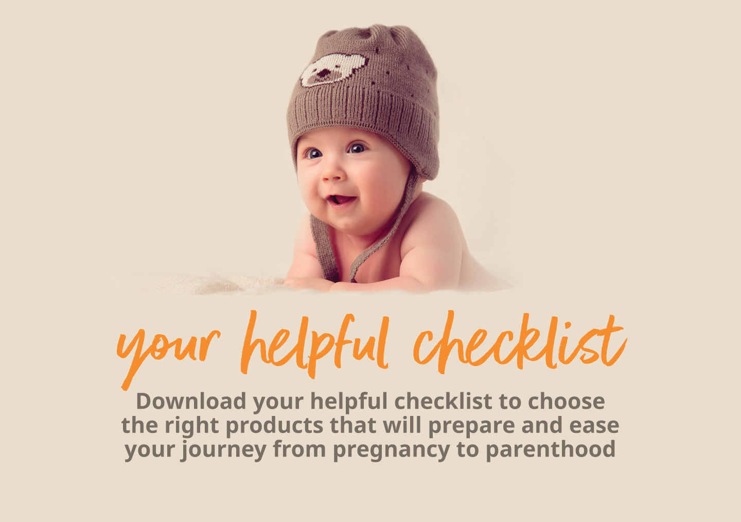Download your helpful baby checklist
